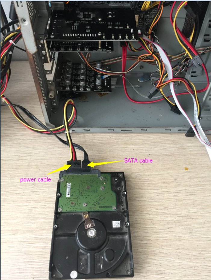 Detailed Installation Process of MRT: ① Installation of MRT card & how to connect a disk to MRT hardware card